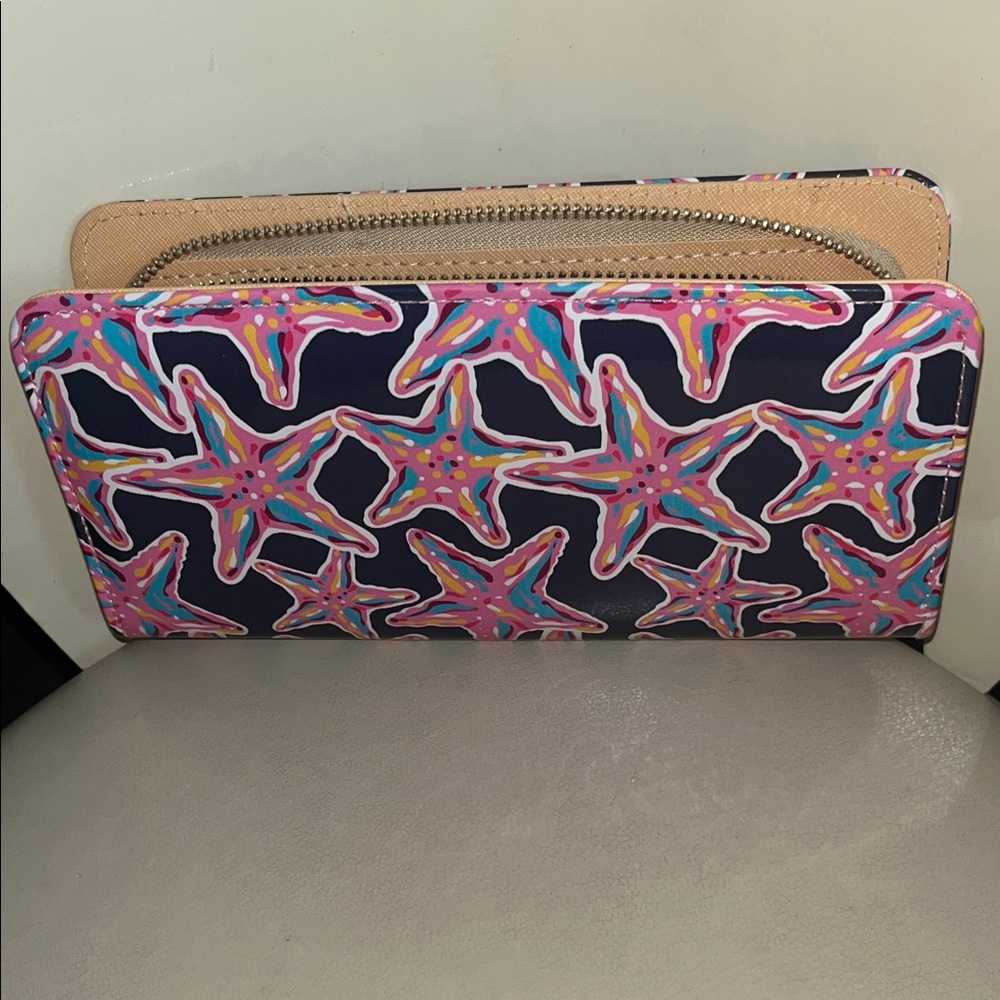 Simply Southern Starfish Wallet in Pink and Blue - Picture 3 of 6